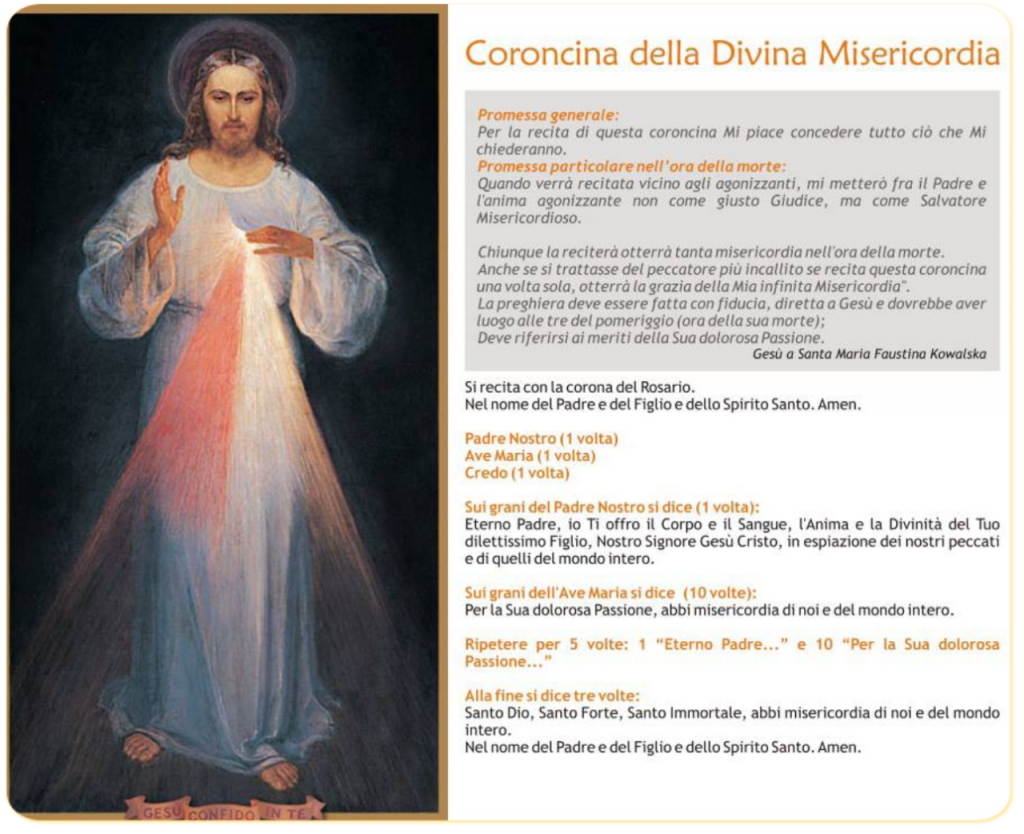 Coroncina Della Divina Misericordia Preghiere Per La Famiglia Preghiere – Parrocchia di Morcote